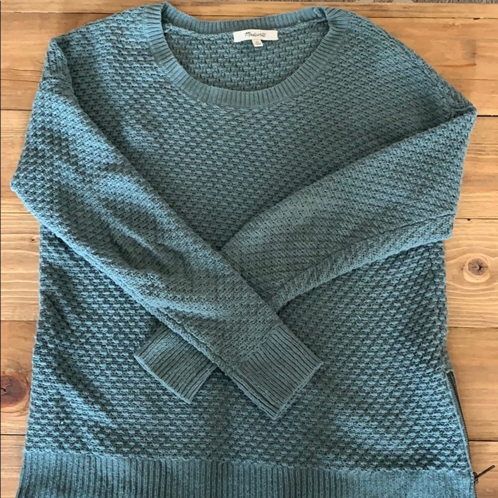 Madewell side zip sweater